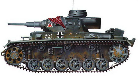 Немецкий средний танк Pz.III (Т-3)