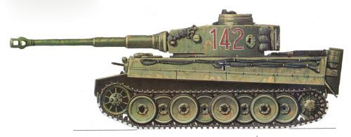 Немецкий тяжелый танк Pz.VI (Т-6) "Тигр"